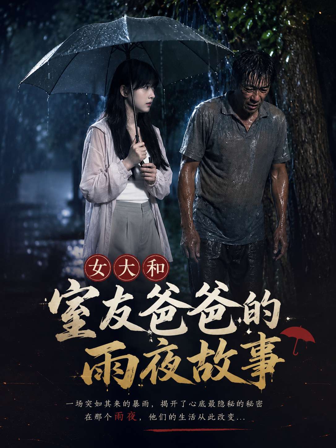 女大和室友爸爸的雨夜故事海报
