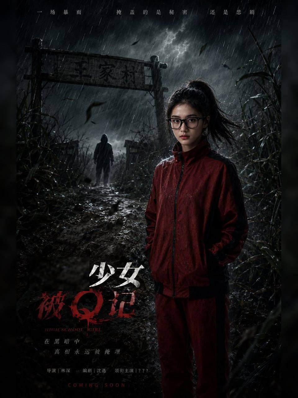 少女被Q记海报