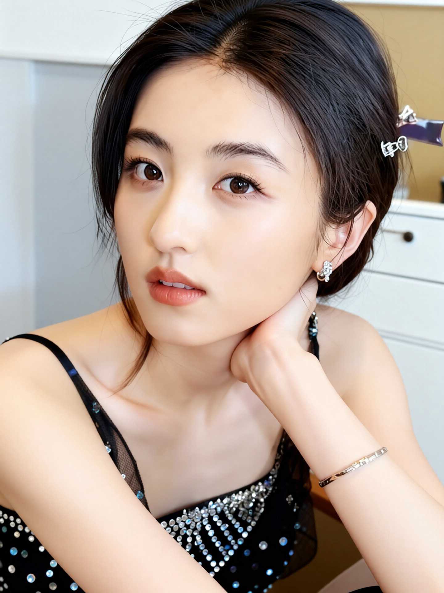 AI魔改张子枫 清纯小妹妹已经被调教成骚浪的小母狗 淫贱程度拉满海报