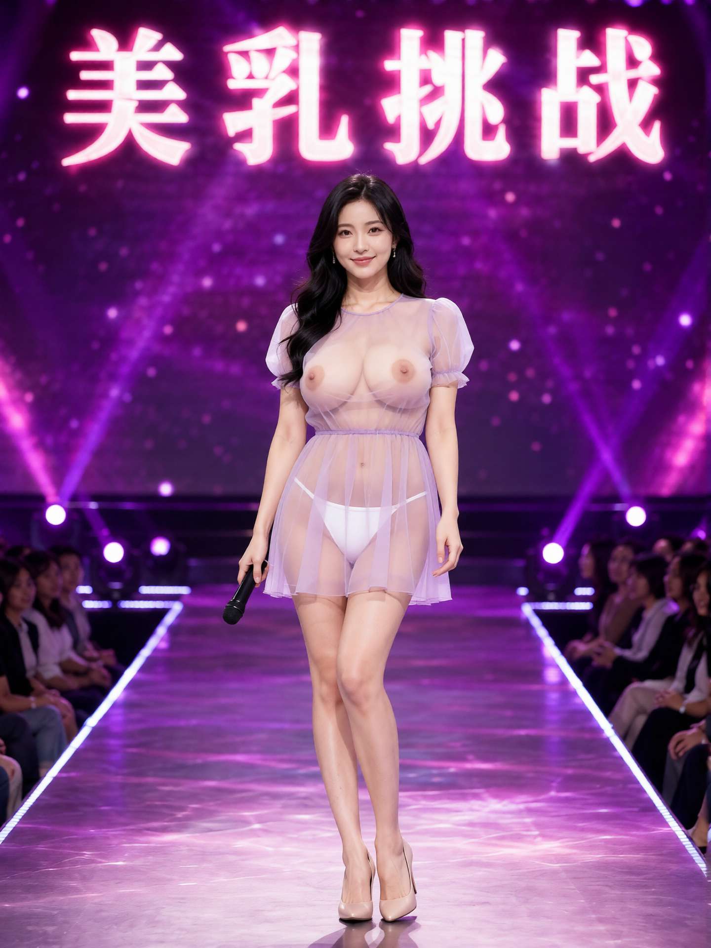 美乳挑战海报