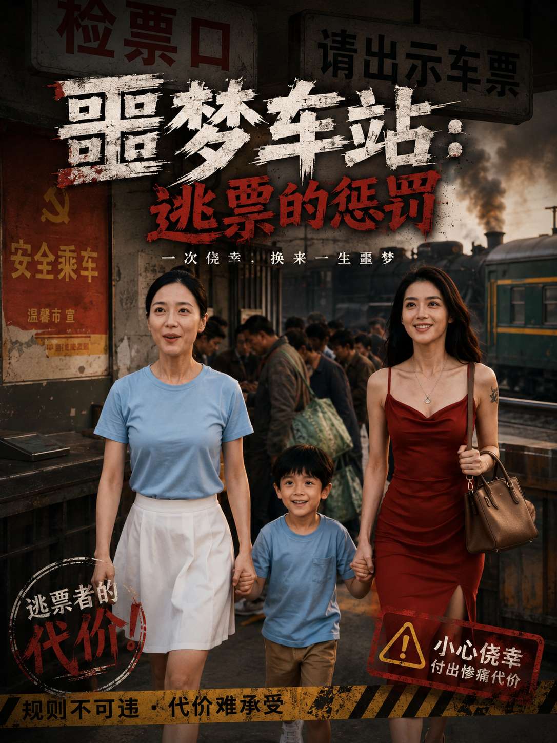 噩梦车站：逃票的惩罚海报